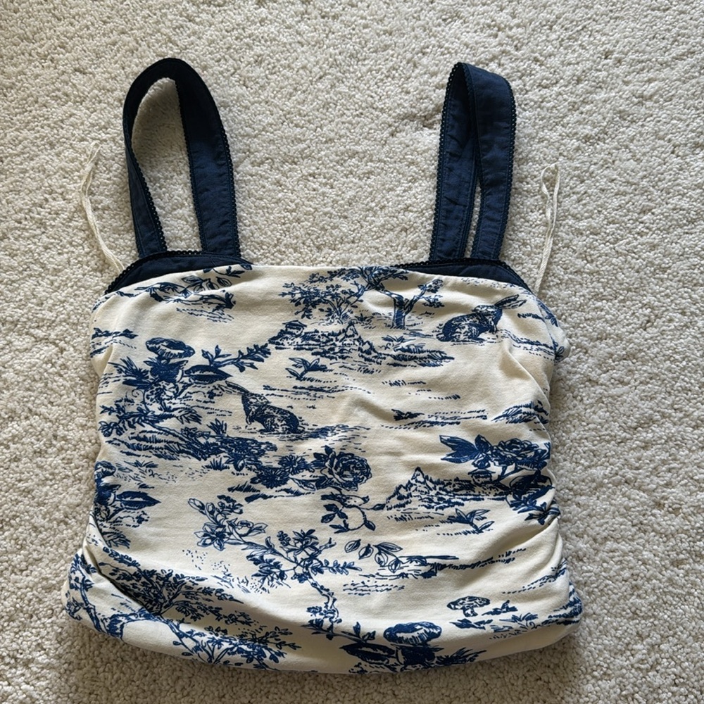 Free People Printed Two Tone Tank - Picture 3 of 4
